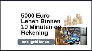 geld lenen binnen 1 minuut