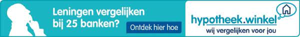 vergelijk hypothecaire leningen