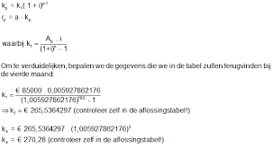 rente op lening berekenen