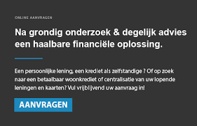 persoonlijke lening aanvragen