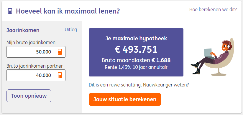 maximale hypotheek vergelijken