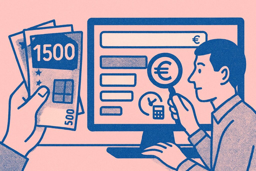 Direct 500 euro lenen op uw rekening